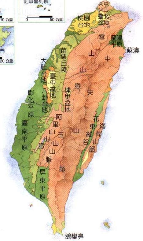 台灣山脈地圖全圖 環香擺放位置
